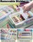 6 Pack Extra Large Pencil Box with Removable Divider, Thickened Pencil Case Bulk, Clear Crayon Marker Organizer Stackable Plastic Small Storage Containers for Pen Craft School Supplies (Multi)